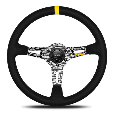 Momo - Ultra JPN Steering Wheels - 3 Spokes Suede - 87mm Dish-UJ-02 - RZCrewGarage