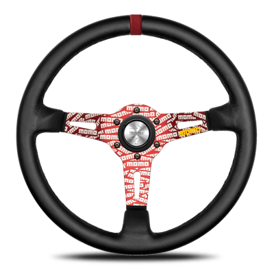 Momo - Ultra JPN Steering Wheels - 3 Spokes Leather - 87mm Dish-UJ-03 - RZCrewGarage
