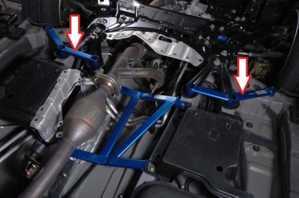 Cusco Japan - POWER BRACE FLOOR FRONT SIDE - Toyota Estima ACR50W - 925 492 FS