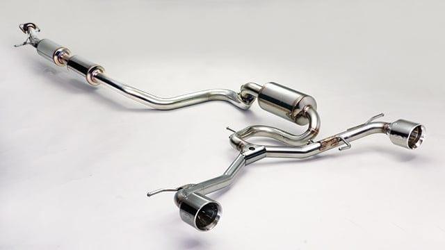 Ganador Vertex Sports Muffler with Center Pipe ( Polished Tail) Exhaust System - Suzuki - Swift Sport ZC33S - GDE-411