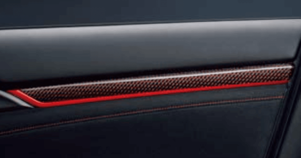 Honda Access Carbon Door Panel - Honda Civic Type-R FK8 (2017-2020) - 08Z03-TEA-000B - Rzcrewgarage