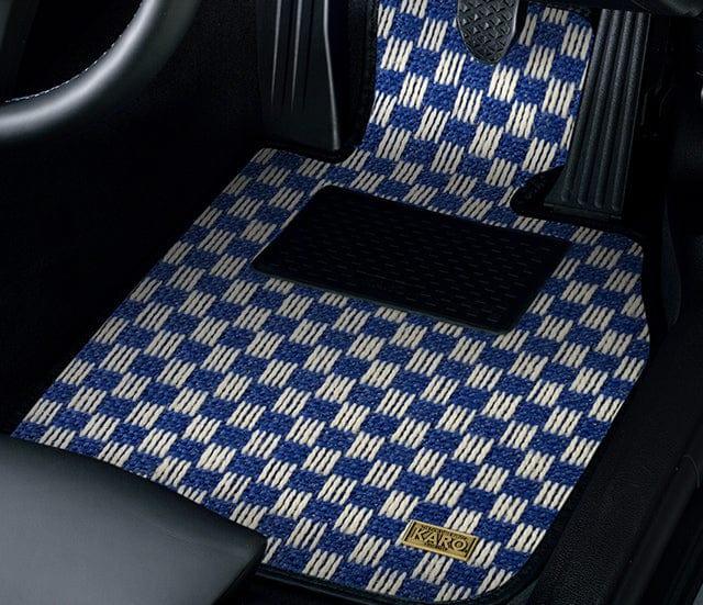 Karo - Sisal Floor Mat Set (Genuine H Hook) - Honda - Accord Euro R CL7 - 1788-Sisal-blue-black