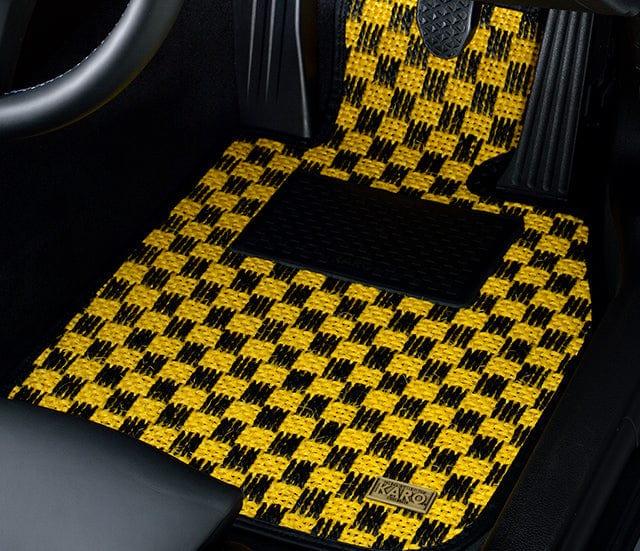 Karo - Sisal Floor Mat Set (Genuine H Hook) - Honda - Accord Euro R CL7 - 1788-Sisal-blue-black