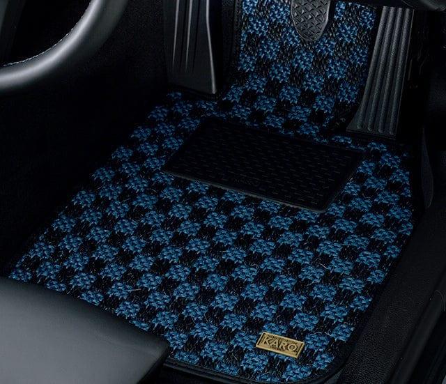 Karo - Sisal Floor Mat Set (Genuine H Hook) - Honda - Accord Euro R CL7 - 1788-Sisal-blue-black