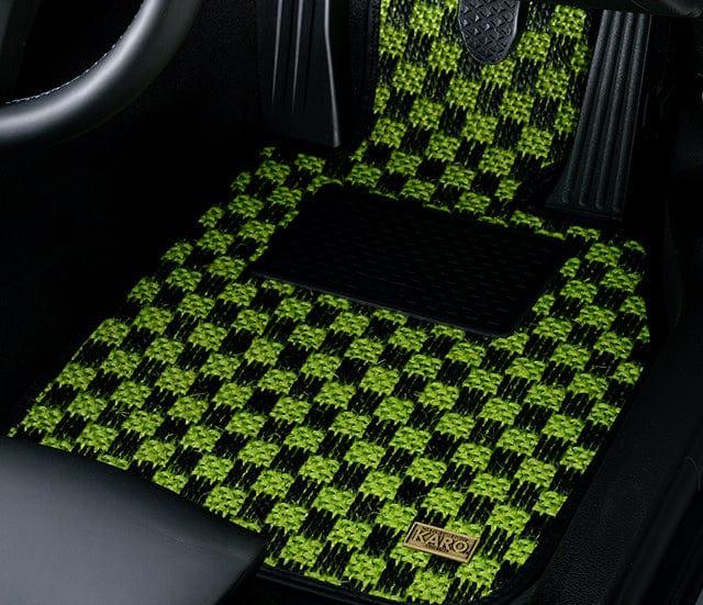 Karo - Sisal Floor Mat Set (Genuine H Hook) - Honda - Accord Euro R CL7 - 1788-Sisal-blue-black