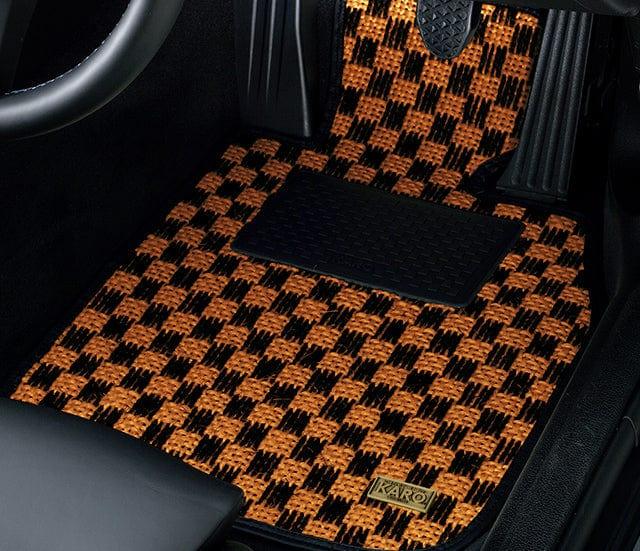 Karo - Sisal Floor Mat Set (Genuine H Hook) - Honda - Accord Euro R CL7 - 1788-Sisal-blue-black