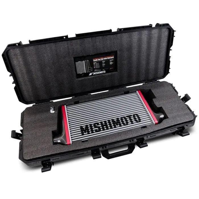 Mishimoto Universal Carbon Fiber Intercooler - Matte Tanks - 525mm Black Core - C-Flow - V-Band