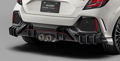 Mugen - Rear Under Spoiler (Unpainted) - Honda - Civic Type R FK8 - 84111-XNCF-K1S0-ZZ - Rzcrew Garage