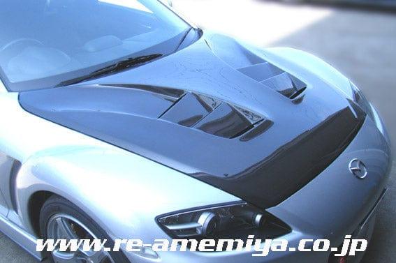 RE Amemiya AD-HOOD D1 BONNET CARBON - Mazda - RX-8 SE3P - Default Title D0-088030-048 - Rzcrew Garage
