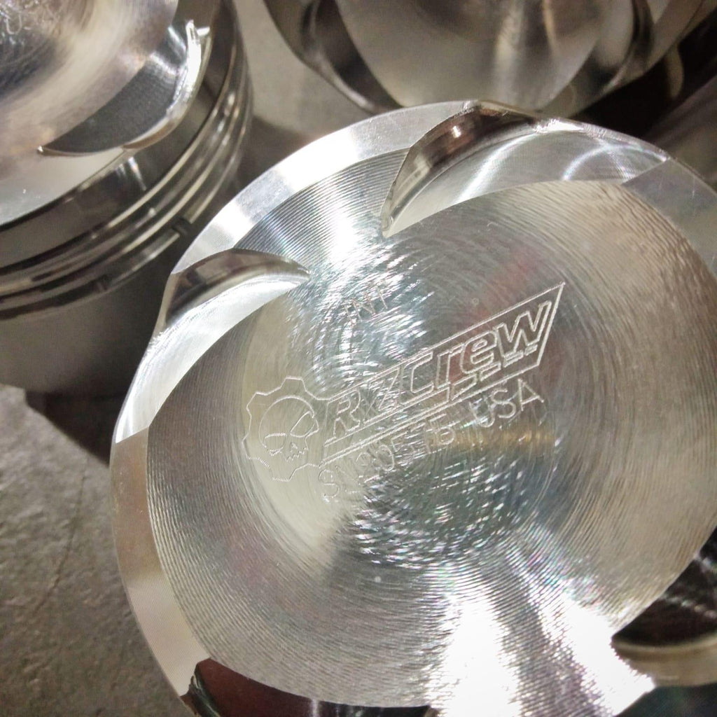 Rzcrew Racing - Forged Pistons 87.5mm - 8:5 to 15:0 Compression Ratio - Toyota - 2JZ-GE