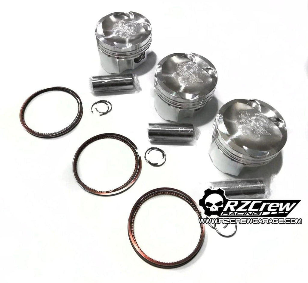 Rzcrew Racing - Forged Pistons 88.5mm - 8:5 to 15:0 Compression Ratio - Toyota - Yaris GR G16E-GTS