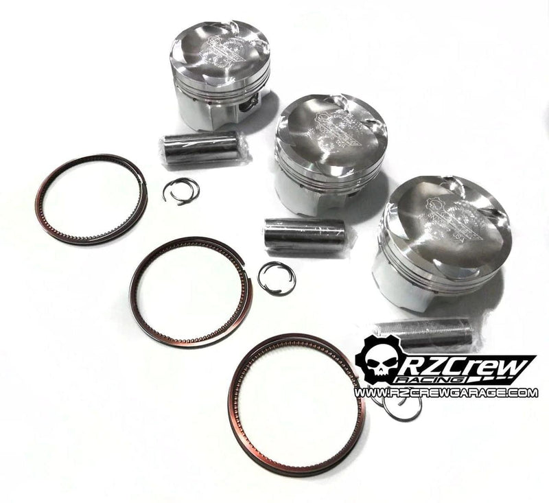 Rzcrew Racing - Forged Pistons 88.5mm - 8:5 to 15:0 Compression Ratio - Toyota - Yaris GR G16E-GTS
