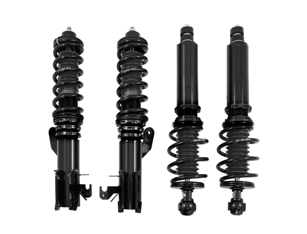 Rzcrew Racing - GoTrack "GT" Monotube with Rear Integrated and inverted Spring design Coilover Kit - Honda Fit-Jazz GD - RZCrewGarage