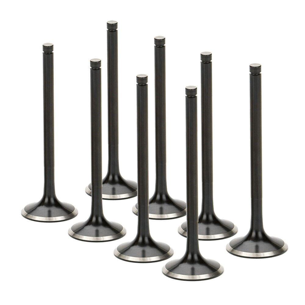 Supertech - Honda/Acura K20/K24 Black Nitrided Intake Valve - +0.5mm Oversize - Set of 8 - HIVN-1021F-8 - HIVN-1021F-8