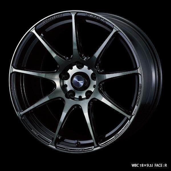 WedsSport SA-99R - 17x7.5J - 5x114.3 - ET: 45 (Worth Black Clear) - 5x114-3 - SA-99R-17755114345-WBC