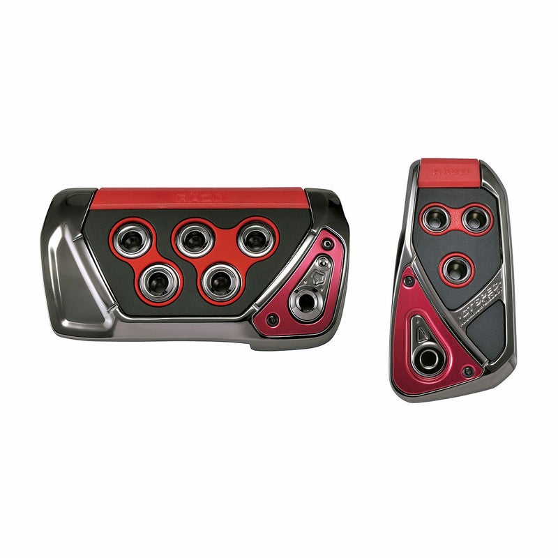 Carmate - RAZO GT Spec Pedal Set AT-SS Red-RP109RE - RZCrewGarage