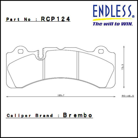 Endless - TYPER - Front Brake Pads - CP7040 D61 - RCP0998 - Rzcrewgarage
