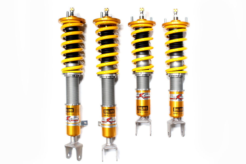 MandM Honda - Ohlins Damper Kit Full Spec Model - Rubber bush mount spec Coilovers - Honda S2000 AP1 - 00200-AP1-M001R - Rzcrewgarage