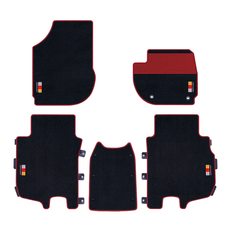 Mugen - Floor Mat Set (Red)  - Honda - Fit-Jazz GR1/2/3/4/5/6/7/8 - 08P15-XNN-K0S0-RD