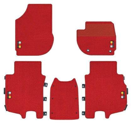 Mugen - Floor Mat Set (Full Red)  - Honda - Fit-Jazz GR1/2/3/4/5/6/7/8 - 08P15-XNN-K0S0-RR