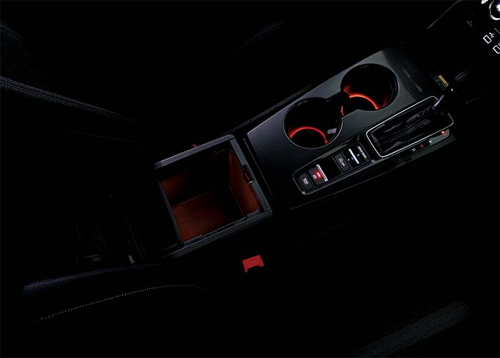Genuine Honda Parts - Honda Acces Centre Console Box & Drink Holder Illumination Red - Honda - Civic Type R FL5 - 08E16-T43-B01D - Rzcrew Garage