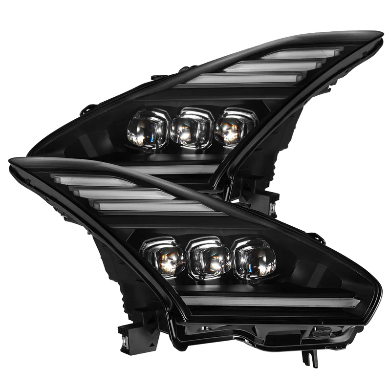 AlphaREX - Nova-Series Led Projector Headlights Black - Nissan - GT-R R35 - 880359 - Rzcrew Garage
