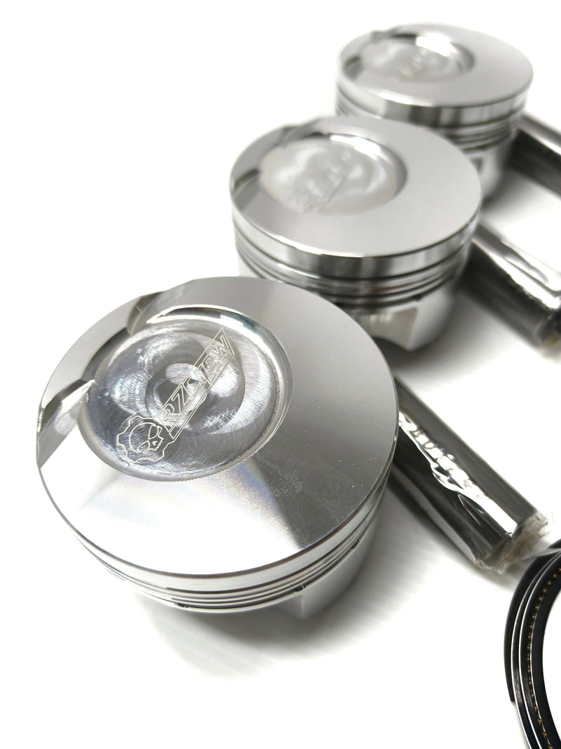 Rzcrew Racing - Forged Pistons 66mm - 8:5 to 15:0 Compression Ratio - Honda S07A Turbo/NA