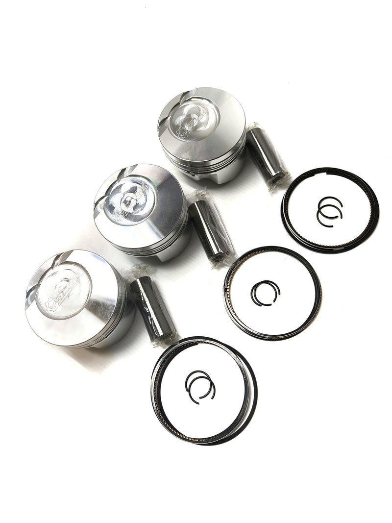 Rzcrew Racing - Forged Pistons 64.5mm - 8:5 to 15:0 Compression Ratio - Honda S07A Turbo/NA