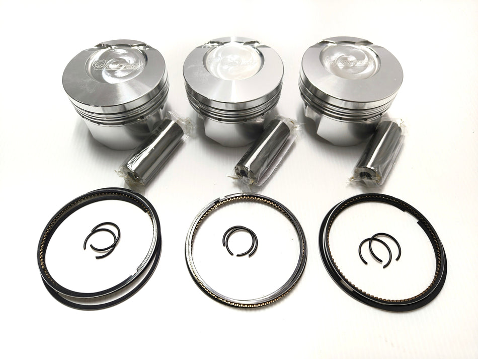 Rzcrew Racing - Forged Pistons 60.5mm - 8:5 to 15:0 Compression Ratio - Honda S07B Turbo/NA