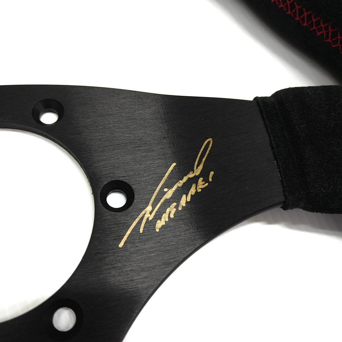 Js Racing - Signed store limited Steering Wheel - 3 Spokes suede-XRSG-Store Limited - RZCrewGarage