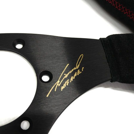 Js Racing - Signed store limited Steering Wheel - 3 Spokes suede-XRSG-Store Limited - RZCrewGarage