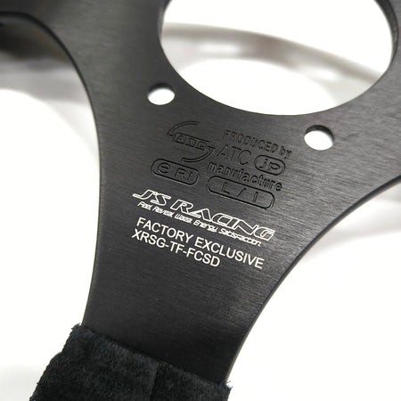 Js Racing - Signed store limited Steering Wheel - 3 Spokes suede-XRSG-Store Limited - RZCrewGarage