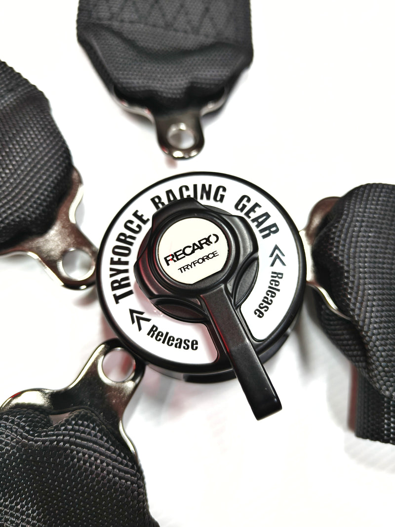 Tryforce Collaboration RECARO 4 Points Racing Harness- FIA Approved