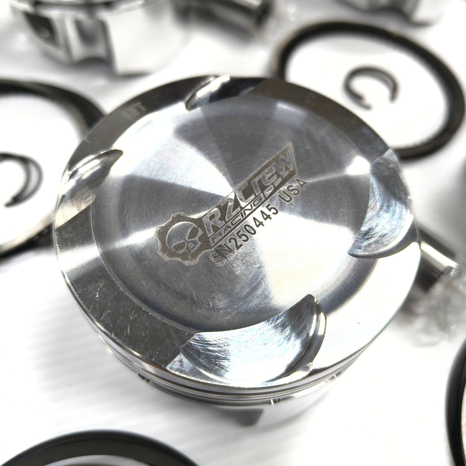 Rzcrew Racing - Forged Pistons 91mm - 8:5 to 15:0 Compression Ratio - Honda - C30A
