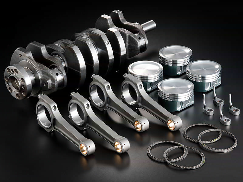 Jun Auto - 2.3L (Forged Crankshaft) EX Custom Kit (Stroker Kit) - Mitsubishi - 4B11T - 1029M-M002 - 1029M-M002