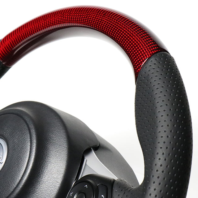 Real - D-Shape Red Carbon-3C Black Eurostitch - TOYOTA GR86 ZN8