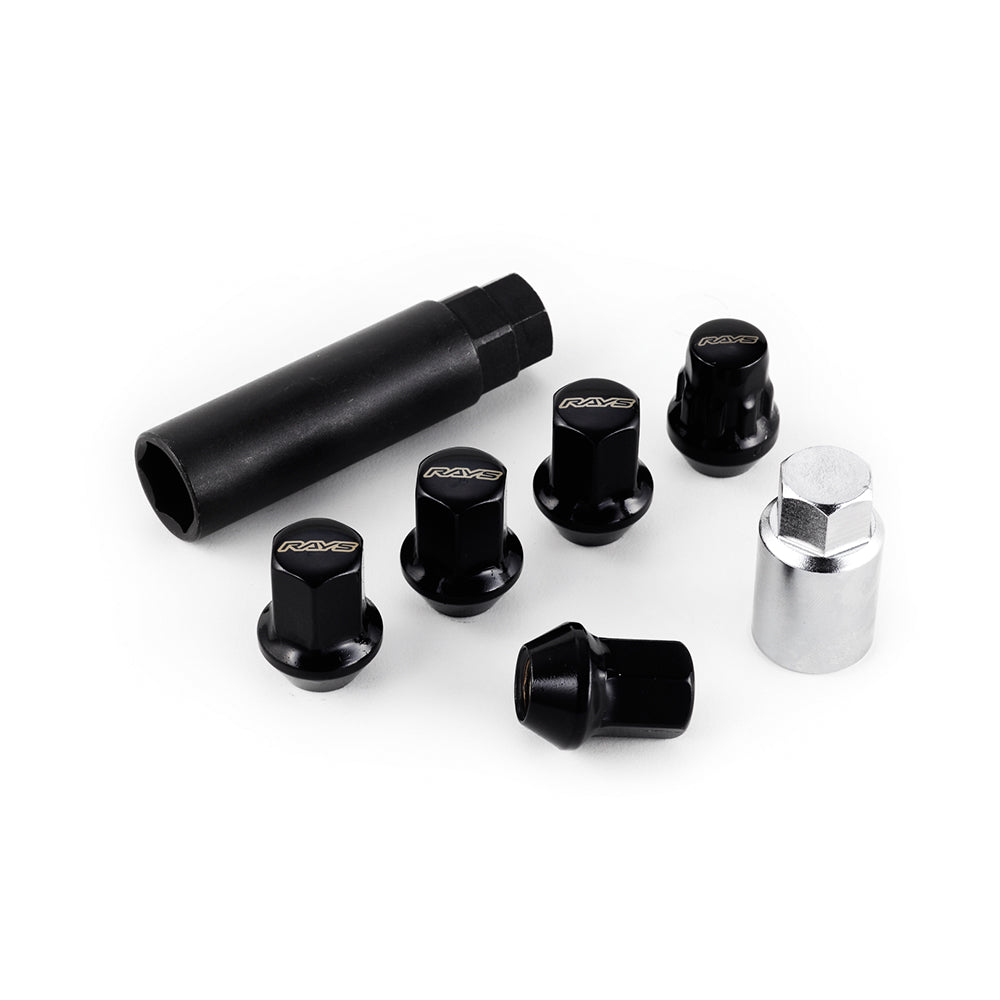 Rays - 17HEX Nut & Lock Set L31 - 4H - Closed - M12x1.5 - (16 Pieces) - RZCrewGarage