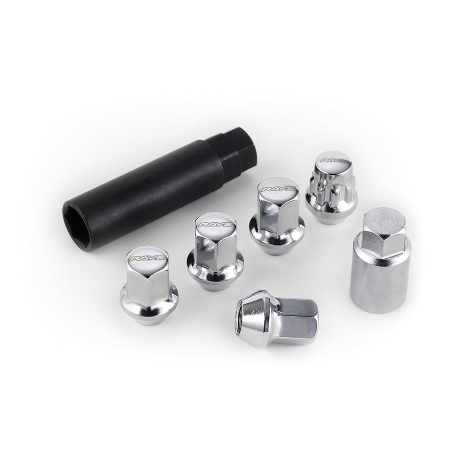Rays - 17HEX Nut & Lock Set L31 - 5H - Closed - M12x1.25 - (20 Pieces) - RZCrewGarage
