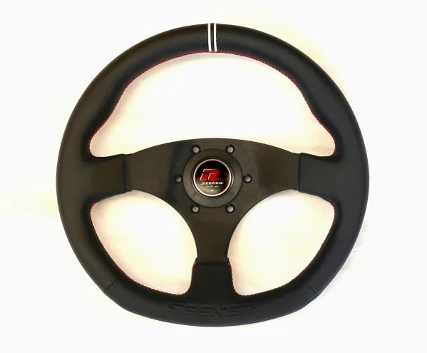 Seeker - Racing Spec Steering Wheels - 3 Spokes Leather-27000-STG-000 - RZCrewGarage