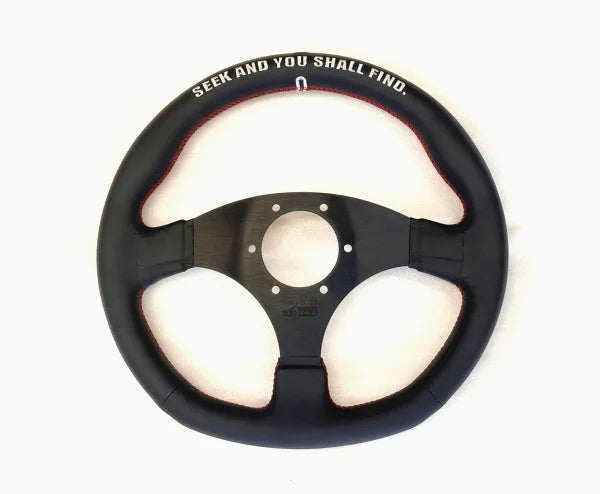 Seeker - Racing Spec Steering Wheels - 3 Spokes Leather-27000-STG-000 - RZCrewGarage