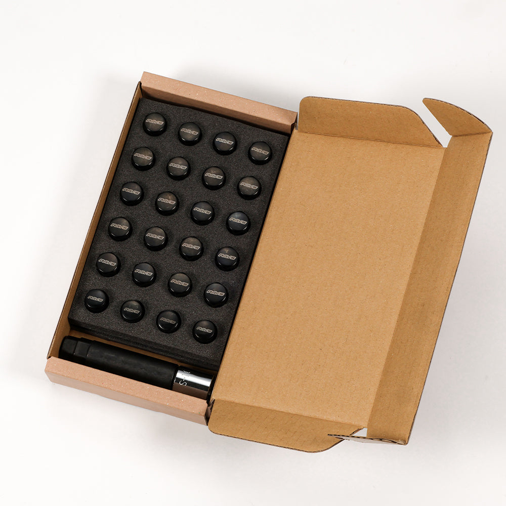 Rays - 17HEX Nut & Lock Set L31 - 6H - Closed - M12x1.5 - (24 Pieces) - RZCrewGarage