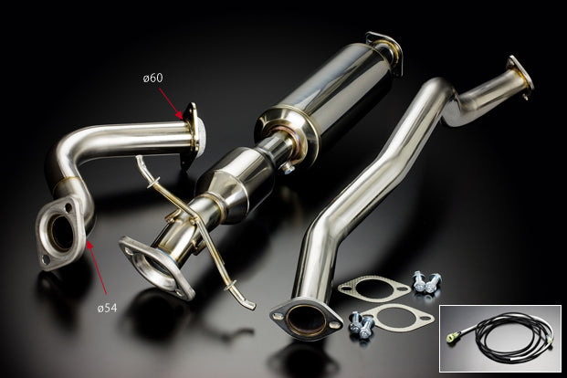 Toda Racing Ø60mm Center Pipe with Circuit Catalyzer - ZC31S - 18000-ZC3-10F