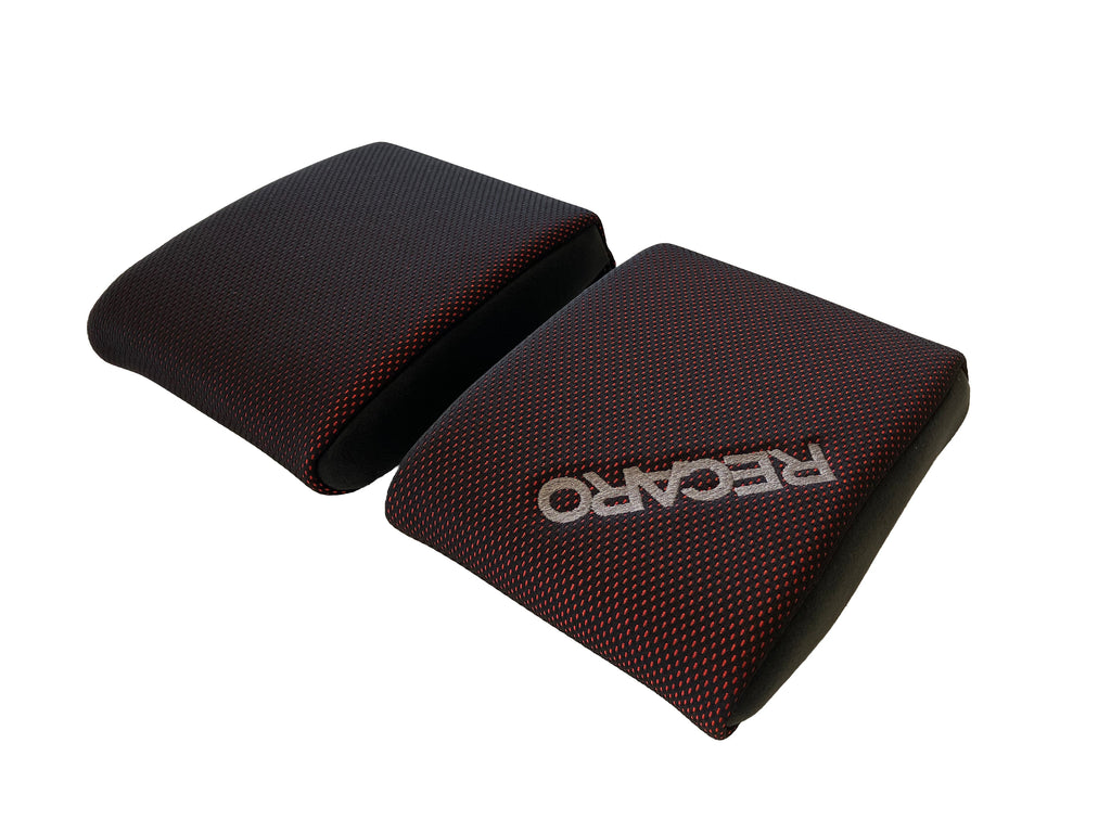 Recaro Japan RSS Thigh support pad set S (Thin type 2pcs)Brilliant mesh Red-1800029J - Rzcrewgarage