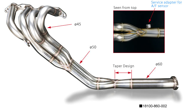 Toda Racing Exhaust Manifold Ver.2 (4-2-1 SUS) - AE86 - 18100-860-002