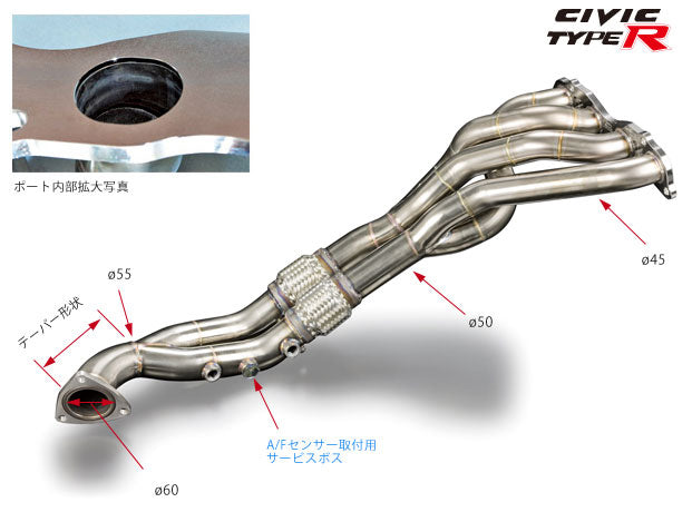 Toda Racing 4-2-1 Exhaust Manifold - FN2R - 18100-FN2-000