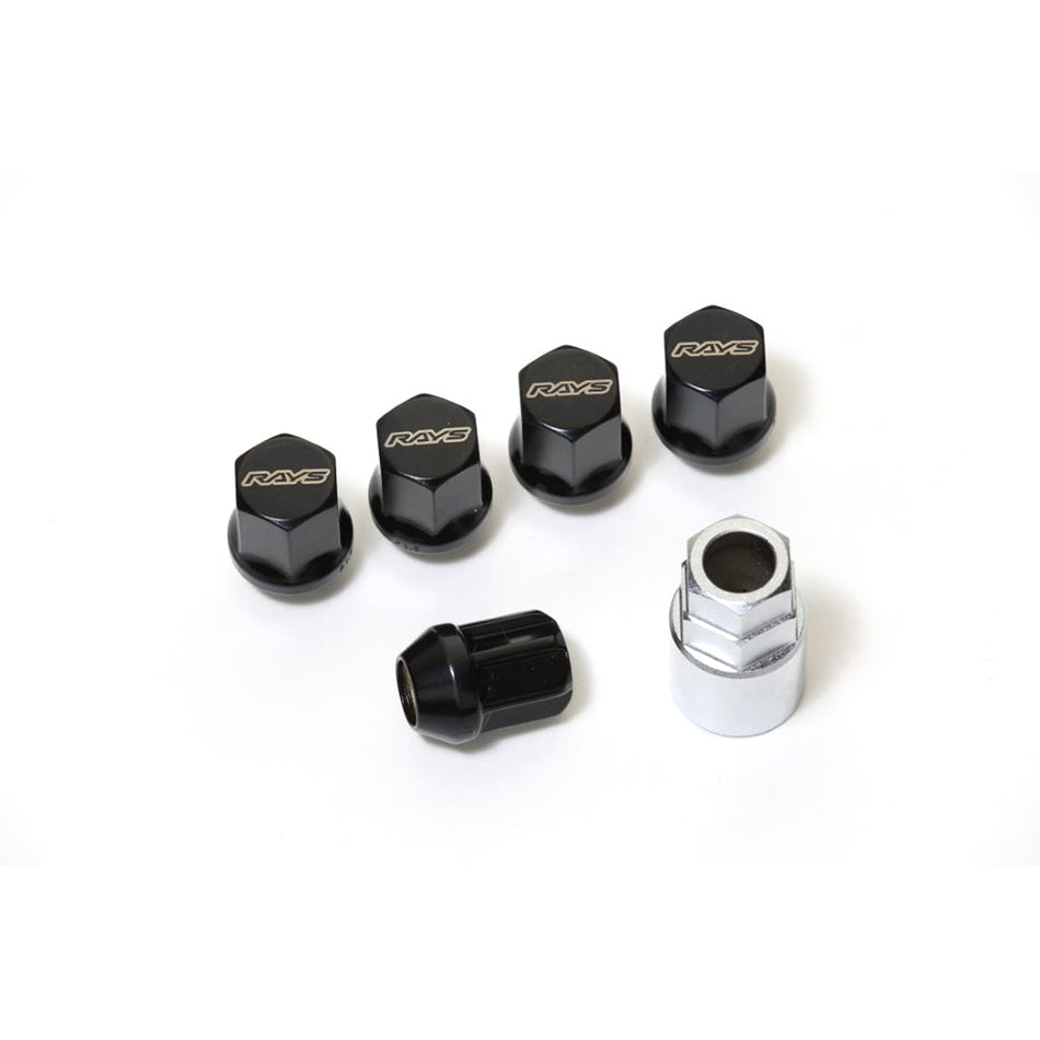 Rays - 19HEX Nut & Lock Set L31 - 5H - Closed - M12x1.5 - (20 Pieces) - RZCrewGarage