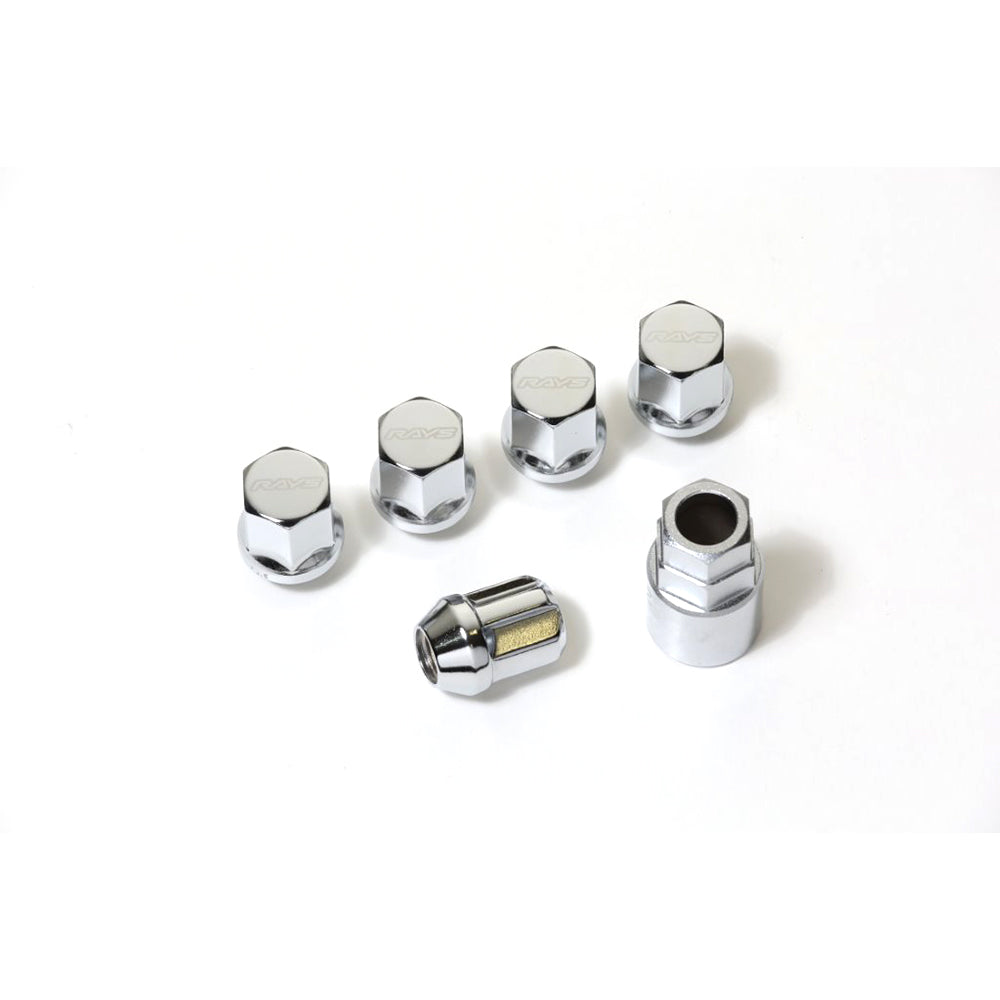 Rays - 19HEX Nut & Lock Set L31 - 6H - Closed - M12x1.25 - (24 Pieces) - RZCrewGarage