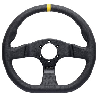 Juran - Racing Dstyle 330D Steering Wheels - 3 Spokes Leather 330mm - FLAT Dish - 363596 - RZCrewGarage