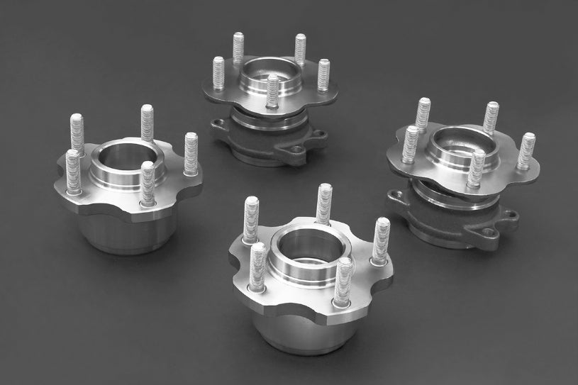Hardrace - Hardrace - Front and Rear 4-Lug to 5-Lug Conversion Kit - Nissan - Silvia S13 All - 6391 - Rzcrewgarage