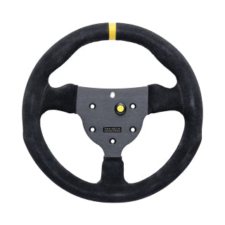 Juran - Racing 270S Steering Wheels - 3 Spokes Suede 270mm - FLAT Dish - 363541 - RZCrewGarage